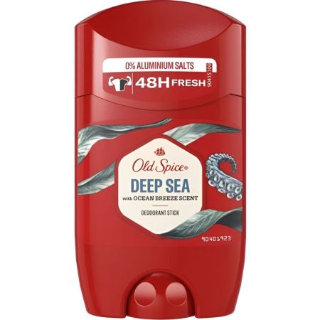 Old Spice Deep Sea Desodorante Stick Desodorante antimanchas blancas y amarillentas 0% alcohol 48 horas 50 ml