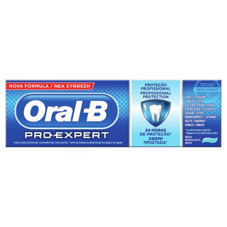 Oral-B Dentifríco Pro-Expert Professional Protection Pasta de dientes actúa contra la placa bacteriana sabor menta fresca 24 horas 75 ml