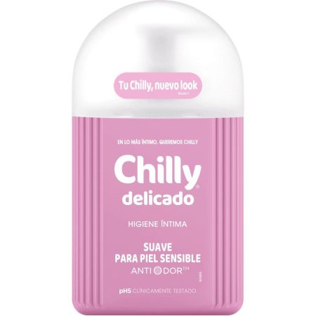 Chilly Gel Higiene Íntima Delicado Gel de higiene íntima limpia protege la flora vaginal y alivia picores 250 ml