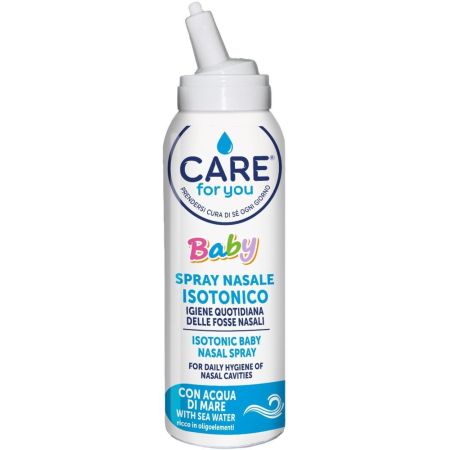 Care For You Baby Spray Nasal Isotónico Spray nasal limpia y elimina mucosidad limpieza diaria de la nariz para bebés 125 ml