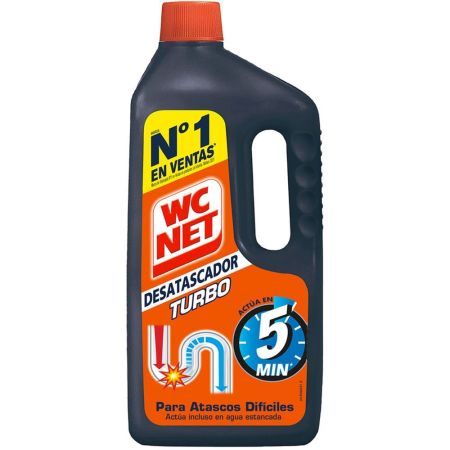 Wc Net Desatascador Turbo Desatascador limpiatuberías actúa en 5 minutos 1000 ml