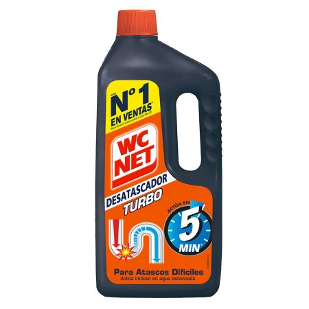 Wc Net Desatascador Turbo Desatascador limpiatuberías actúa en 5 minutos 1000 ml