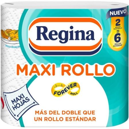 Regina Papel De Cocina Maxi Rollo Rollo de cocina de 2 capas limpia y seca al instante 2 uds