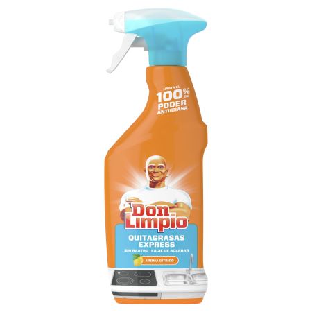 Don Limpio Quitagrasas Express Aroma Cítrico Quitagrasas poder desengrasante elimina la suciedad y la grasa de la cocina 450 ml