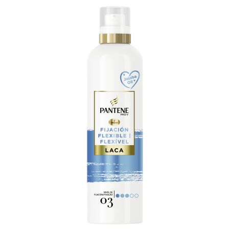 Pantene Pro-V Fijación Flexible Laca Nº3 Laca fijadora no pegajosa ofrece movimiento y protege de las agresiones externas con aceite de jojoba