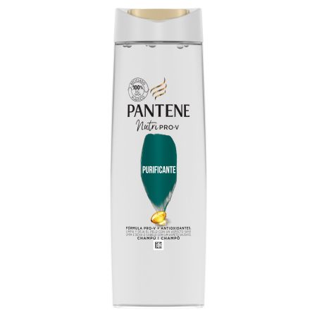 Pantene Pro-V Purificante Champú Champú purificante reequilibrante y revitalizante para cabello fino con tendencia a engrasarse