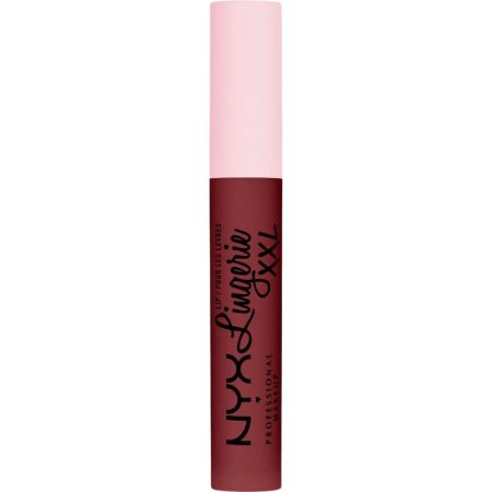 Nyx Professional Makeup Lingerie Xxl Lip Barra de labios líquida ofrece color mate suave 16 horas de larga duración