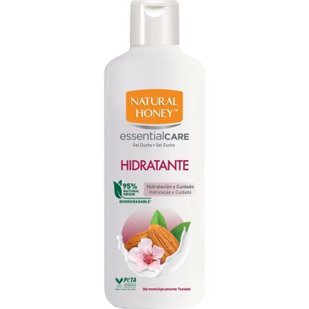 Natural Honey Essencial Care Hidratante Gel De Ducha Gel de ducha biodegradable ofrece hidratación y cuidado