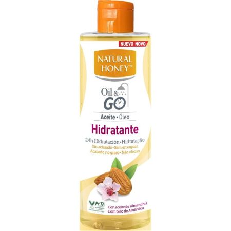 Natural Honey Oil&Go Hidratante Aceite Aceite corporal nutritivo sin aclarado y no graso ofrece gran hidratación 24 horas 250 ml