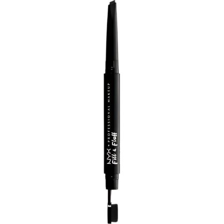 Nyx Professional Makeup Fill & Fluff Lápiz de cejas cremoso con cepillo para gran densidad y definición acabado empolvado y definido