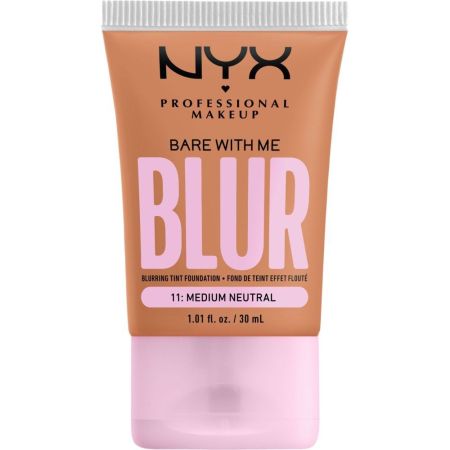 Nyx Professional Makeup Bare With Me Blur Blurring Tint Foundation Base de maquillaje difuminadora con acabado mate