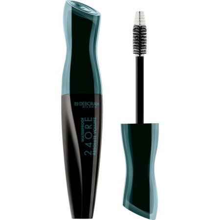 Deborah Milano 24 Ore Absolute Volume Waterproof Máscara de pestañas resistente al agua con cepillo ancho aporta extra de volumen sin grumos