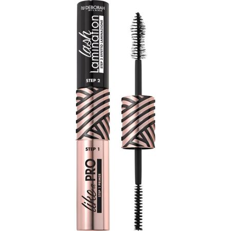 Deborah Milano Like A Pro Lash Lamination Mascara Máscara de pestañas con prebase nutre para una curvatura y volumen extremo de larga duración