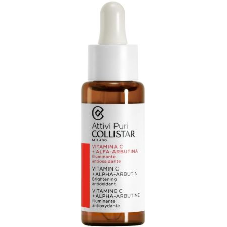 Collistar Vitamina C + Alfa-Arbutina Tratamiento concentrado en gotas efecto iluminador y antiarrugas piel oxigenada sana y luminosa 30 ml