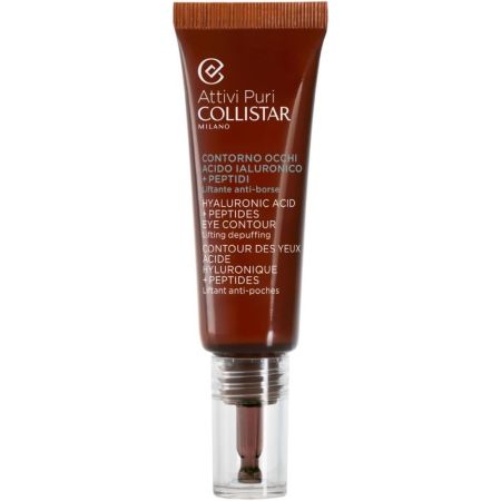 Collistar Contorno De Ojos Ácido Hialurónico + Péptidos Tratamiento para contorno de ojos asegura hidratación profunda y efecto lifting inmediato 15 ml