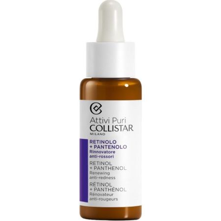 Collistar Attivi Puri Retinol + Pantenol Gotas minimizan las arrugas y suaviza la textura de la piel 30 ml