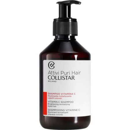 Collistar Attivi Puri Hair Champú Con Vitamina C Champú ayuda a mantener y conservar la intensidad del color realzando y prolongando el brillo natural 250 ml