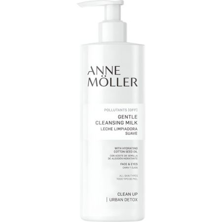 Anne Möller Gentle Cleansing Milk Clean Up Leche limpiadora desmaquillante suave elimina maquillaje restos de protector solar y suciedad 400 ml