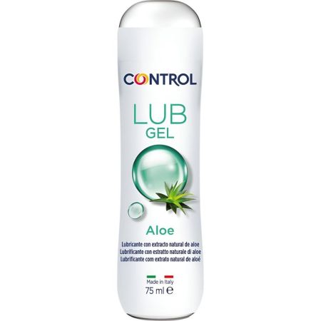 Control Lub Gel Aloe Lubricante Lubricante íntimo facilita la penetración para mayor placer e intensidad con aloe vera 75 ml