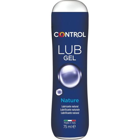 Control Lub Gel Nature Lubricante Natural Lubricante íntimo facilita la penetración permitiendo un mayor placer e intensidad 75 ml