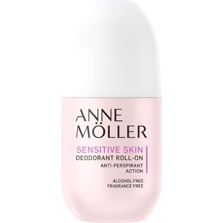 Anne Möller Sensitive Skin Desodorante Roll-On Desodorante equilibra la transpiración excesiva con total suavidad sin alcohol 75 ml