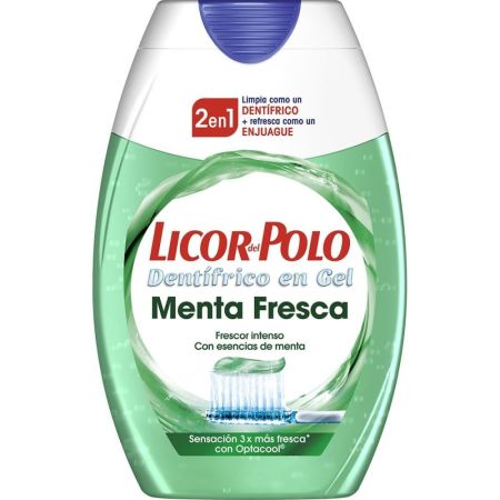 Licor Del Polo Menta Fresca 2en1 Dentífrico En Gel Pasta de dientes anticaries y antiplaca frescor intenso 75 ml