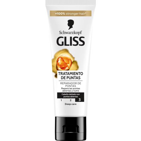 Gliss Oil Nutritive Tratamiento De Puntas Acondicionador sin aclarado repara refuerza y rellena con aceite de argán para cabello castigado 50 ml