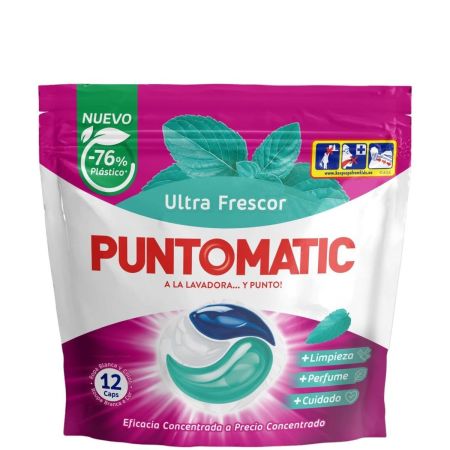 Punto Matic Detergente Ultra Frescor Detergente en cápsulas a máquina limpia perfuma y cuida aportando ultra frescor