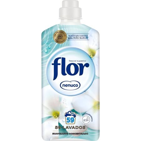 Flor Nenuco Suavizante Concentrado Suavizante concentrado hipoalergénico sensación de frescor 24 horas 59 lavados 1062 ml