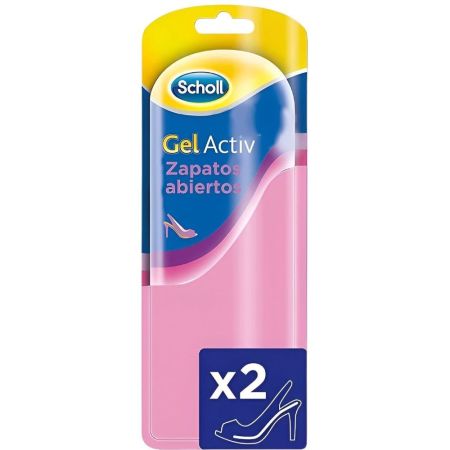 Scholl Gel Activ Zapatos Abiertos Plantillas para una comodidad en zapatos abiertos evitando la compresión de los dedos 2 uds