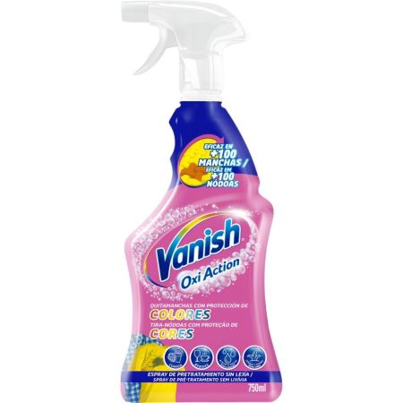 Vanish Oxi Action Quitamanchas Con Protección De Colores Quitamanchas para la ropa sin lejía elimina las manchas más difíciles a la primera 750 ml