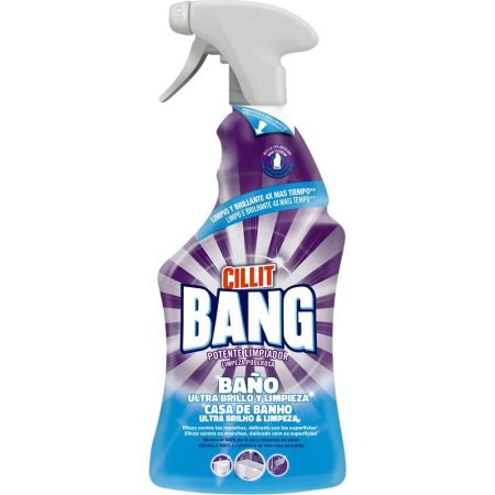 Cillit Bang Baño Potente Limpiador Limpiador elimina la cal y manchas de jabón para acabado fresco y brillante 750 ml