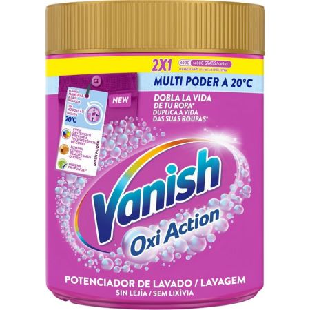 Vanish Oxi Action Potenciador De Lavado Formato Especial Quitamanchas en polvo sin lejía 900 gr