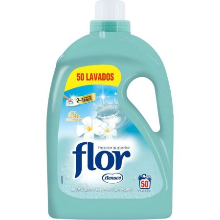 Flor Nenuco Suavizante Suavizante ofrece sensación de frescor y suavidad superior hasta 24 horas 50 lavados 2000 ml