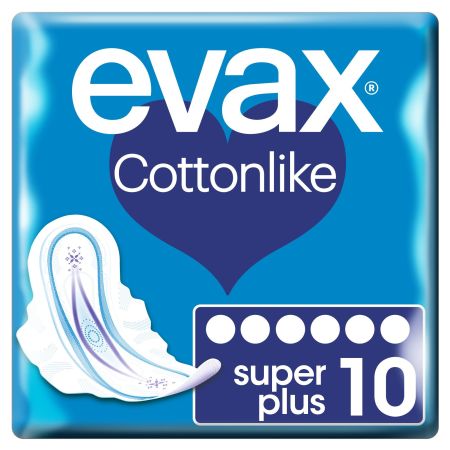 Evax Cottonlike Compresas alas 10 uds super plus