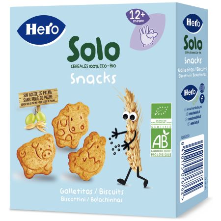 Hero Solo Galletitas Eco Galletitas con forma de animales a partir de 12 meses 100 gr