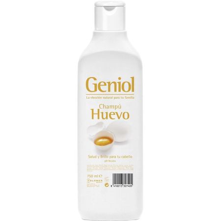 Geniol Huevo Champú Champú limpia profundamente aportando salud brillo y nutrición 750 ml