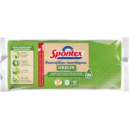 Spontex Bayeta Posavajillas Origin Bayeta posavajillas absorbente y resistente 1 ud