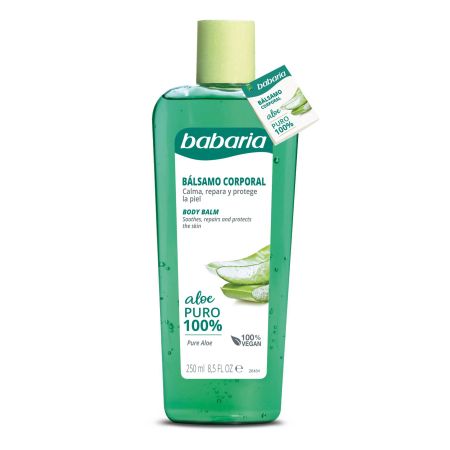 Babaria Bálsamo Corporal Aloe Puro Bálsamo corporal vegano calma repara y protege la piel efecto refrescante