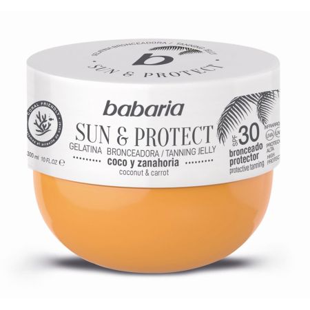 Babaria Sun & Protect Gelatina Bronceadora Spf 30 Gelatina bronceadora con extractos naturales de coco y zanahoria 300 ml