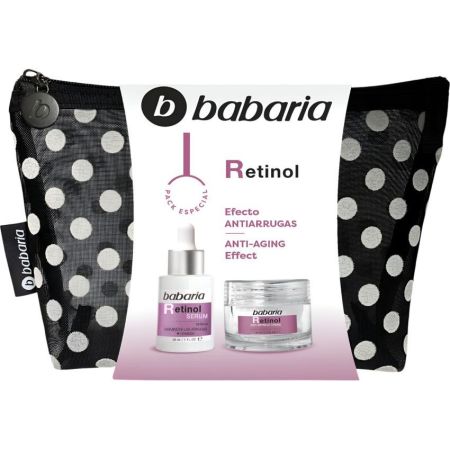 Babaria Retinol Neceser Pack Especial Tratamiento facial antiarrugas mejora la textura atenuando manchas y unificando el tono