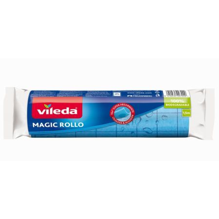 Vileda Bayeta Magic Rollo Bayeta esponja indicada para secar al instante biodegradable 1,5 m