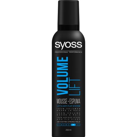 Syoss Volumen Lift Espuma Nº4 Espuma para un 100% de volumen desde la raíz 48 horas 250 ml