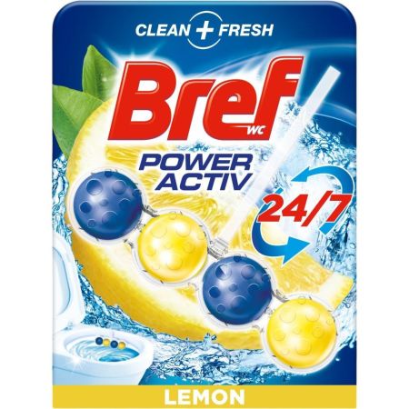 Bref Colgador Wc Power Activ Clean+Fresh Lemon Colgador wc neutralizador de olores ofrece limpieza frescor y fragancia