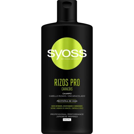 Syoss Rizos Pro Caracóis Champú Champú define con proteína de soja para cabello rizado o encaracolado 440 ml