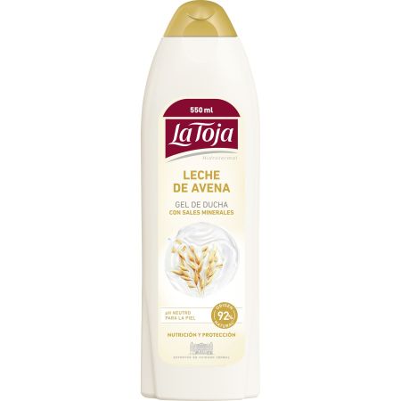 La Toja Leche De Avena Gel De Ducha Con Sales Minerales Gel de ducha gran nutrición y protección para piel nutrida y protegida 550 ml