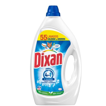 Dixan  Detergente liquido maquina total 3+1 55 dosis 2,475 l