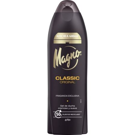 Magno Classic Original Gel De Ducha Gel de ducha cremoso y suave ofrece fragancia exclusiva para piel tersa y suave 600 ml