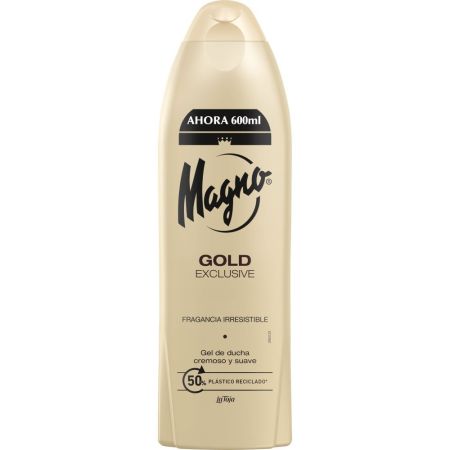 Magno Gold Exclusive Gel De Ducha Gel de ducha cremoso y suave ofrece irresistible fragancia para piel tersa y suave 600 ml