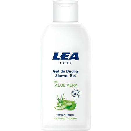 Lea Aloe Vera Gel De Ducha Gel de ducha hidratante refrescante y protector con aroma fresco y almizclado para piel suave y cuidada 100 ml